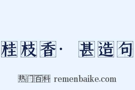 桂枝香·甚造句是什么意思的图片
